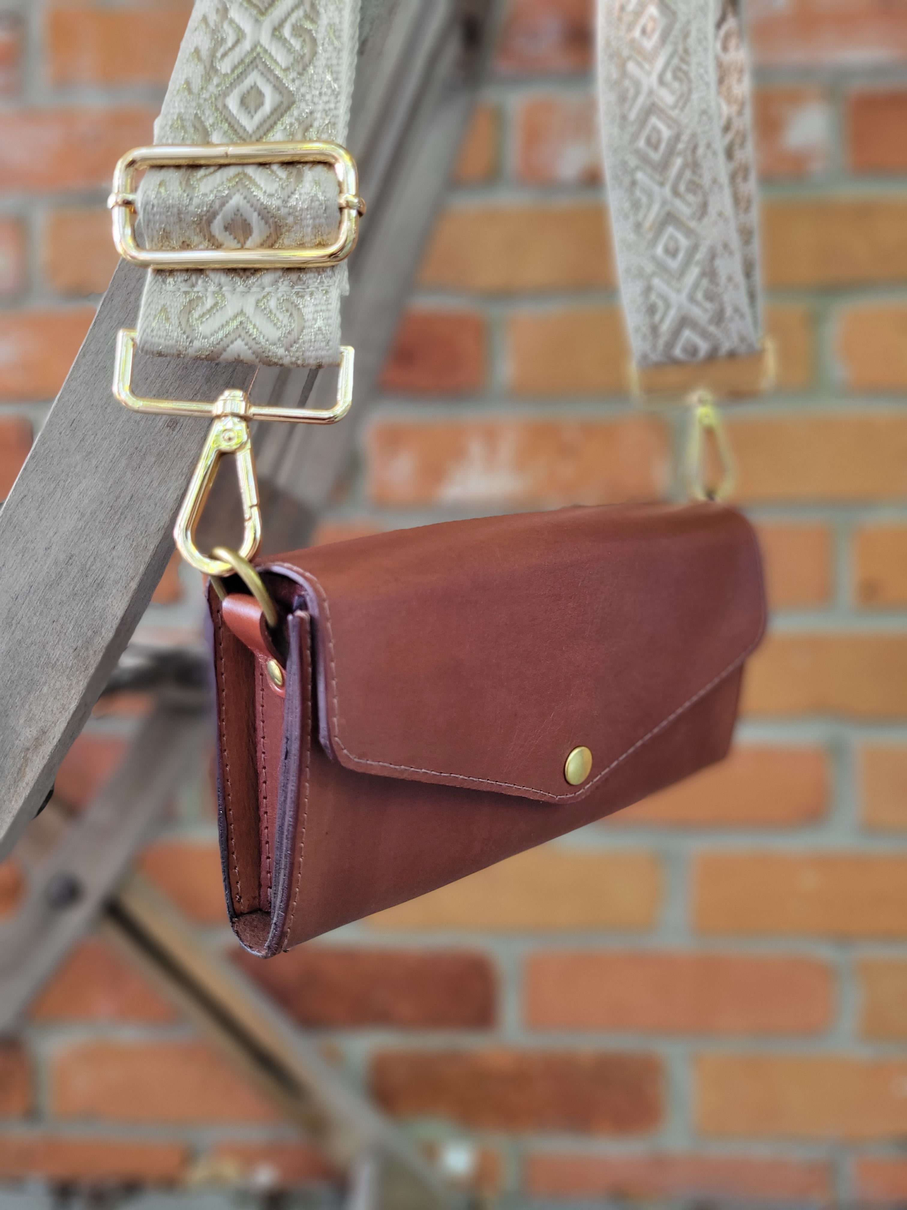 Sacoche cuir brun roux