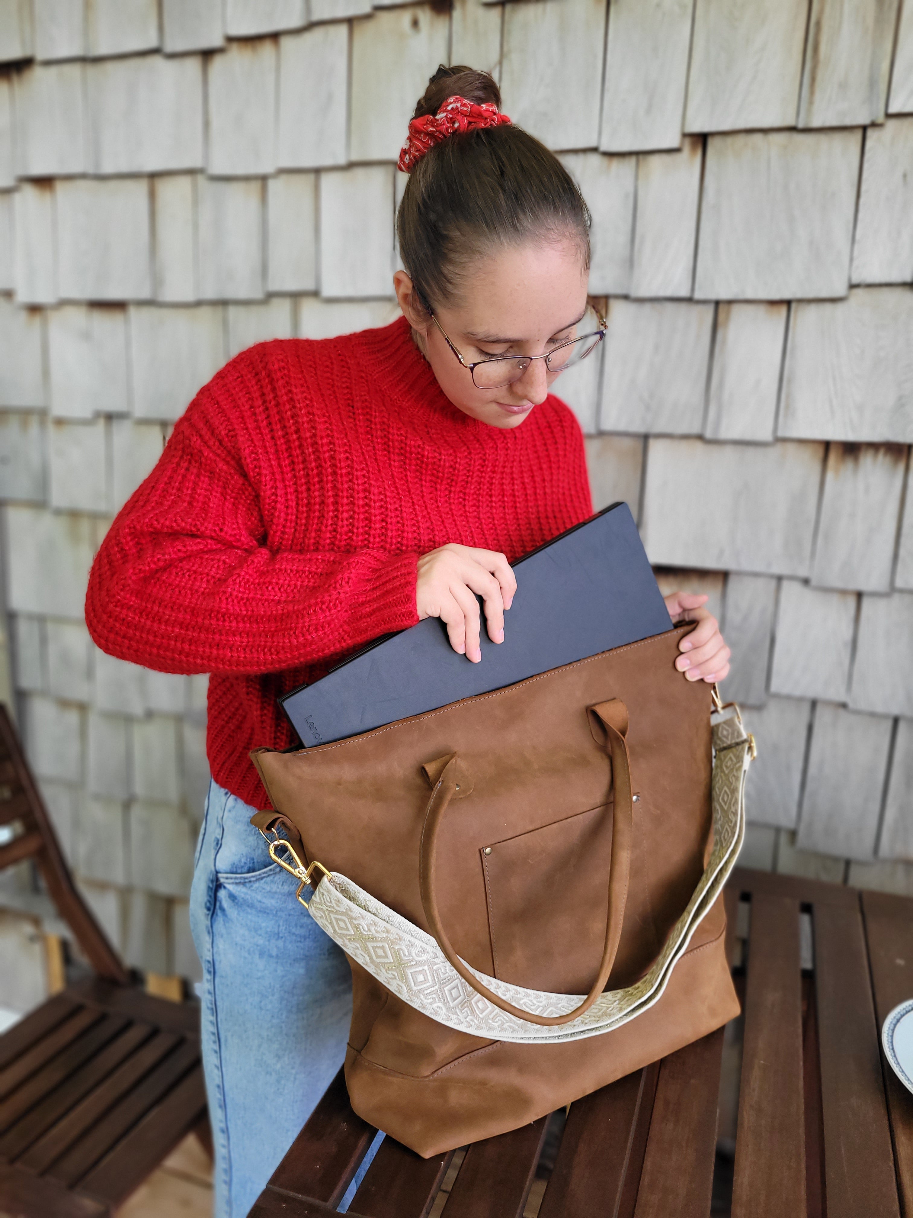 Sac fourre-tout en cuir