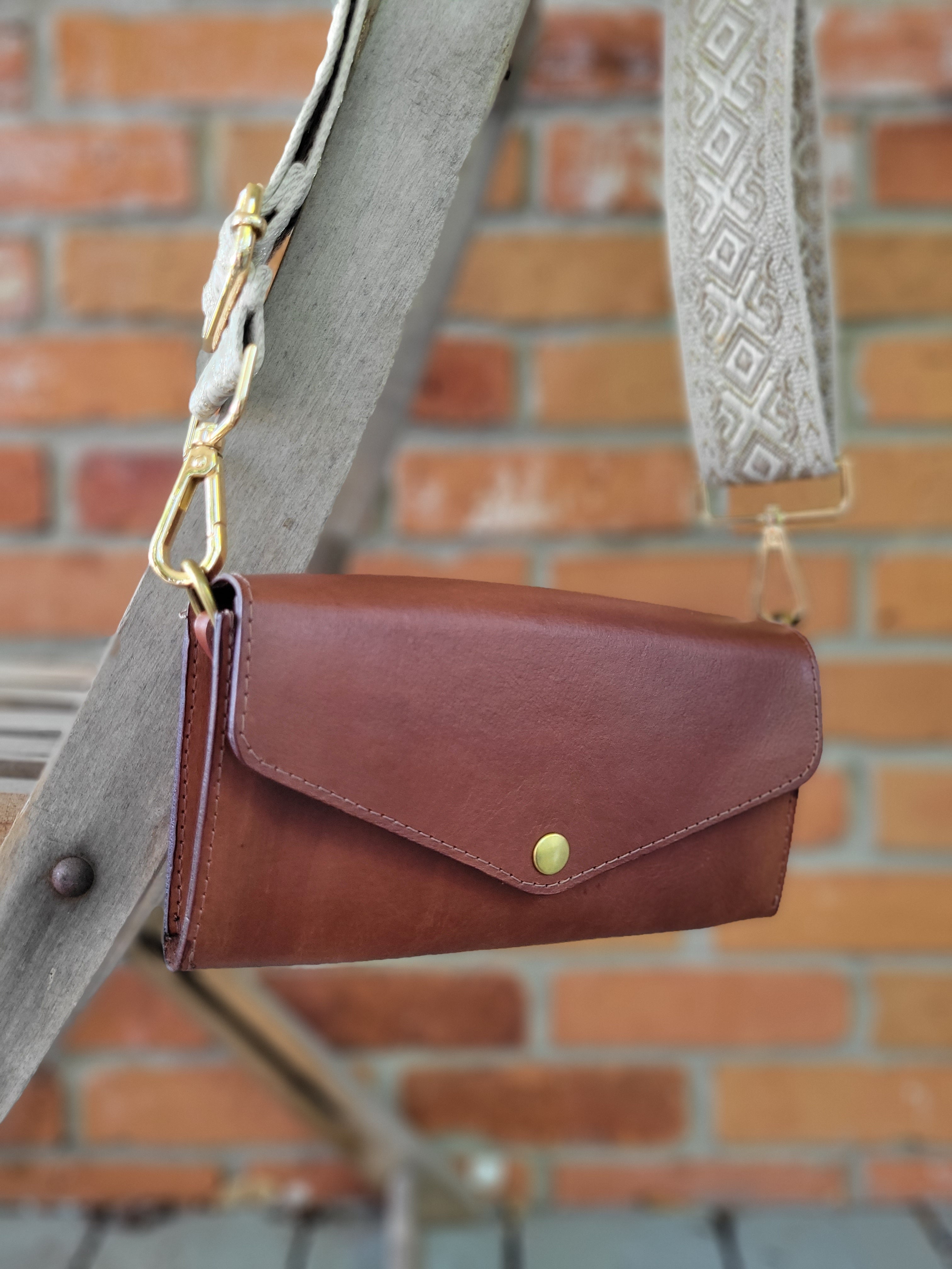 Sacoche cuir brun roux